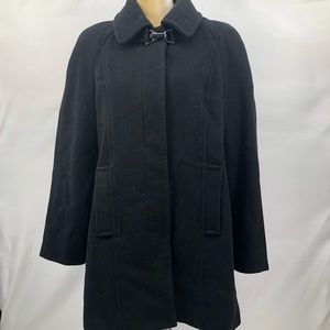 Nautica Womens Vintage Black Jacket Wool-